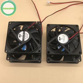 Parucutin dc quạt không chổi than vỏ máy tính quạt làm mát 5v 12v 24v vòng bi quạt làm mát cpu có hai dòng vn