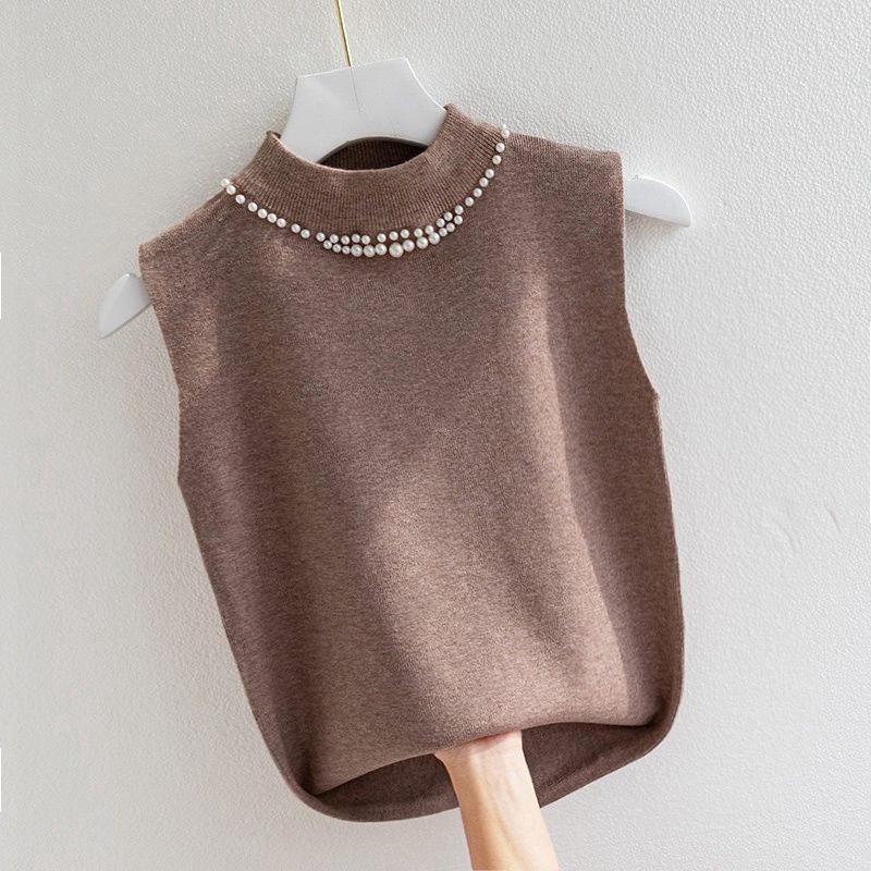 Áo Dệt Kim Hai Dây Thiết Kế Mới Thời Trang Mùa Thu Dành Cho Nữ