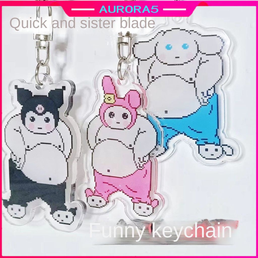 Sanrio Móc Khóa Hình Chú Chó cinnamon Bằng acrylic Dễ Thương