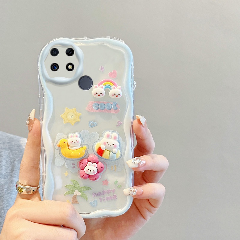 Ốp lưng realme c12 ốp lưng realme c25 Dễ Thương Ốp Điện Thoại Hình Búp Bê Hoạt Hình 3d Thời Trang Cho realme c12 / c25