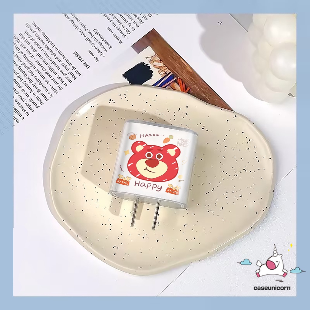 DISNEY Dễ Thương Bộ 1 Phụ Kiện Bảo Vệ Cáp Sạc usb 18 / 20w Hình Hoạt Hình toy story Đáng Yêu