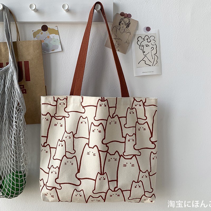 Ba Lô Đi Học Vải canvas Phong Cách Hàn Quốc Mới