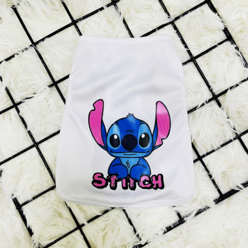 Áo tank top Thoáng Khí Hình stitch Cho Thú Cưng