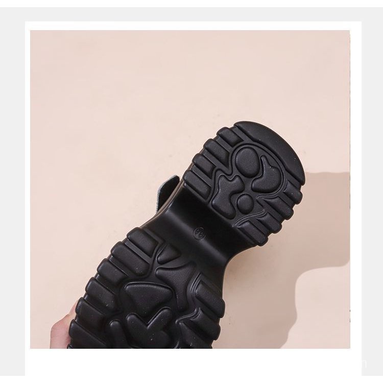 Giày Loafer denim Đế Dày Thắt Nơ Phong Cách Mới Mùa Thu 2023