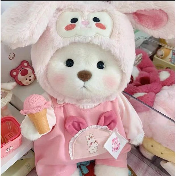 Quần Áo Gấu Bông lena 30cm Mặc Đầm Cỡ Vừa ins sar8