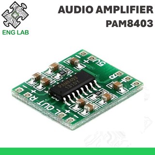Englab★pam8403 mini 3w+3w bộ khuếch đại âm thanh hai kênh handy digital power amp module board