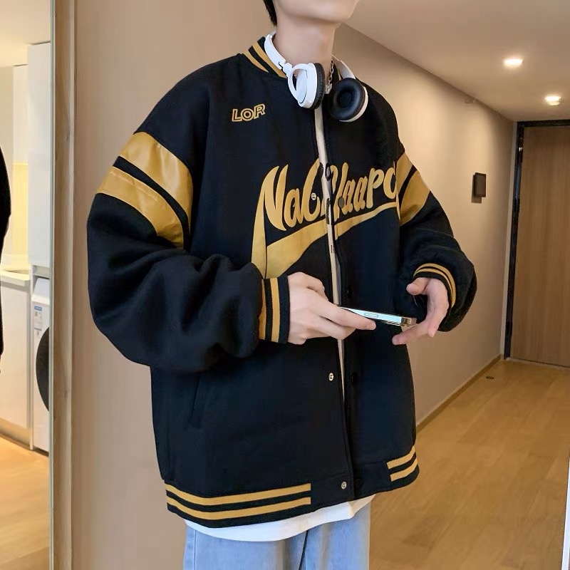 Áo khoác bomber form rộng , chất nỉ in chữ thời trang unisex MB017 Meme