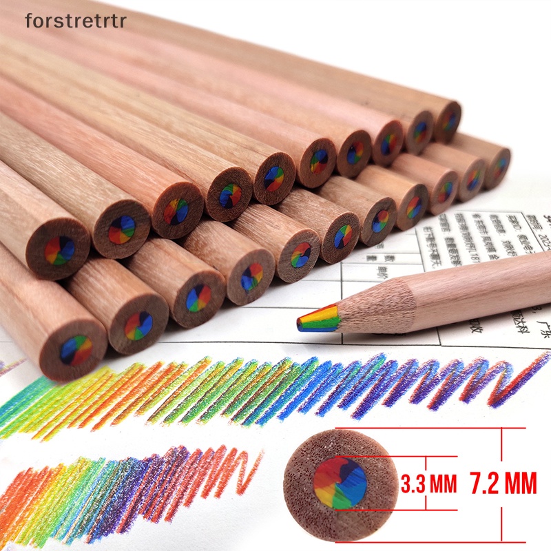 Forstretrtr Set 2 Bút Chì Màu gradient 7 Màu Dành Cho Người Lớn Vẽ Phác Thảo diy