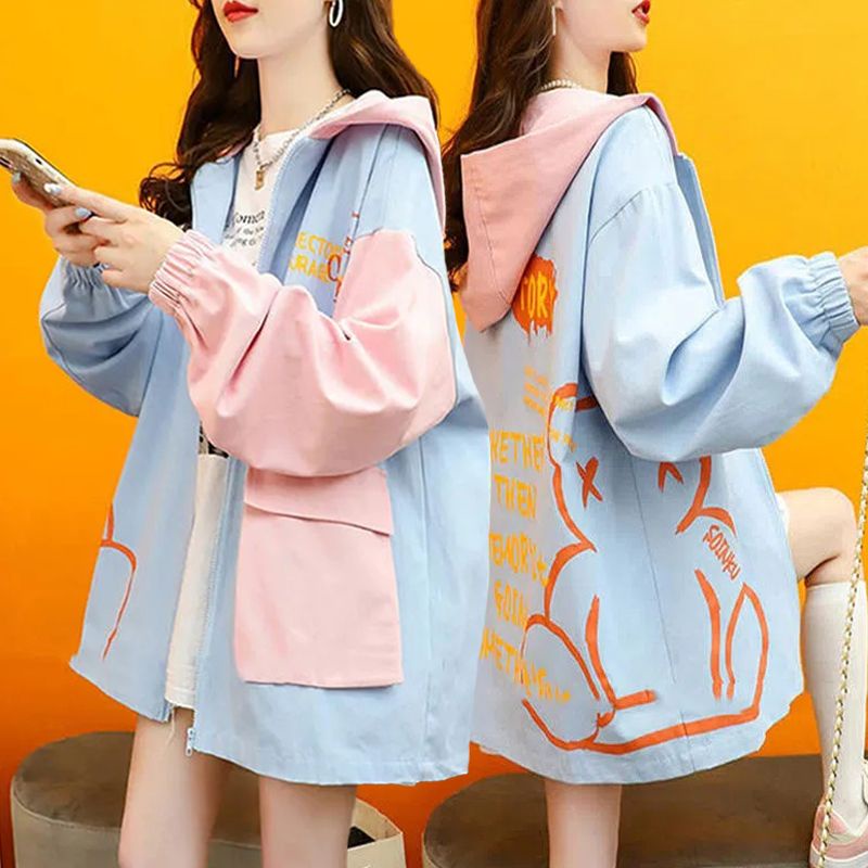 Áo sweatshirt Có Mũ Trùm Dáng Rộng plus size Cho Nữ c11859