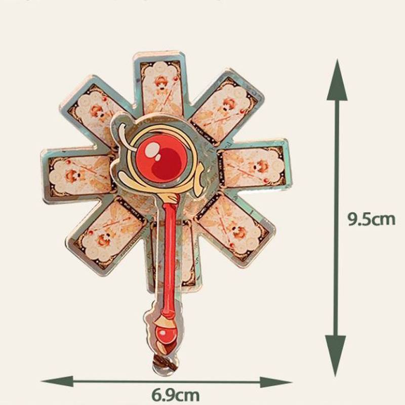 Ere1 Móc Khóa acrylic Hình Thủ Lĩnh Thẻ Bài sakura Xoay Sáng Tạo Dễ Thương