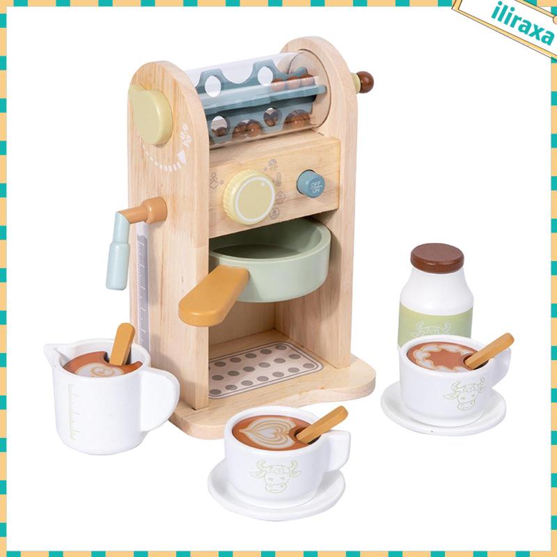 Bộ Đồ Chơi Máy Pha Cà Phê Bằng Gỗ Dành Cho Trẻ Em