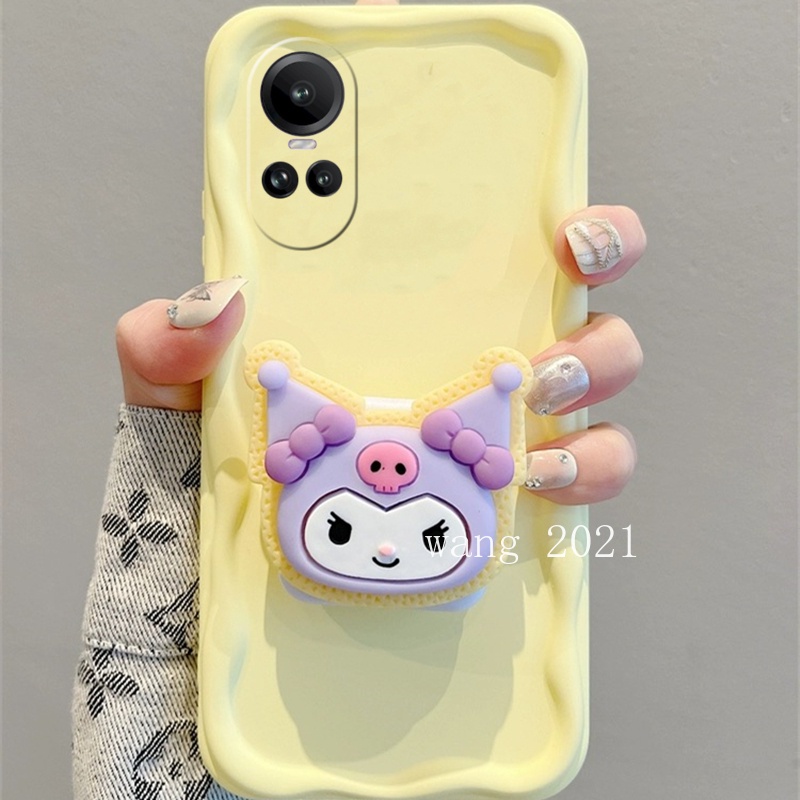 Mới Ốp Điện Thoại Mềm Họa Tiết Hoạt Hình Có Gương Cho oppo reno10 pro + plus 5g reno 10 reno10pro + oppo a58 a98 a78 nfc 5g