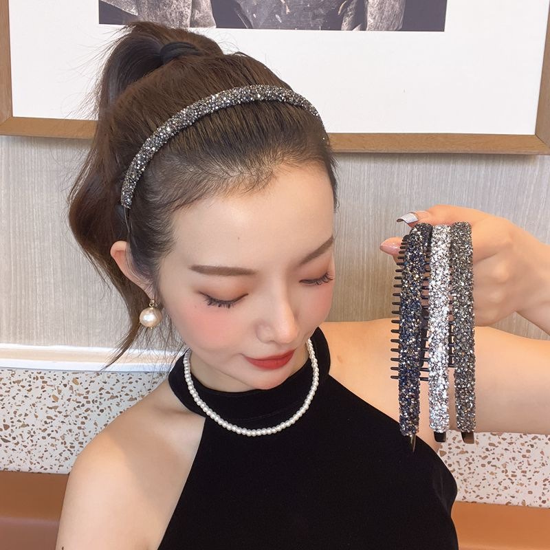 Băng Đô Cài Tóc Đính Đá Lấp Lánh Thời Trang Hàn Quốc