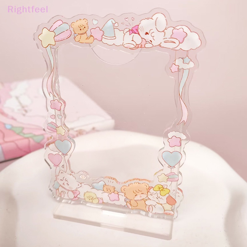 Giá Đỡ Trưng Bày Khung Ảnh Bằng acrylic Họa Tiết Hoạt Hình Dễ Thương Ngọt Ngào Mới