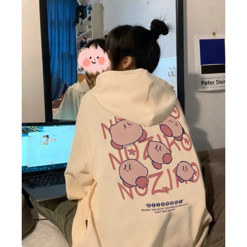 NRVP Áo hoodie cotton Tay Dài Dáng Rộng Phong Cách Hàn Quốc Cho Nữ Giới Có Size Lớn