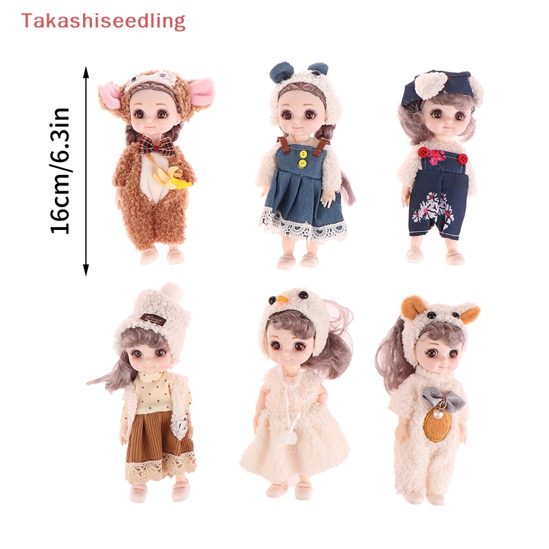 Bộ Búp Bê Công Chúa Nhỏ 17cm Dễ Thương Xinh Xắn Cho Bé Gái