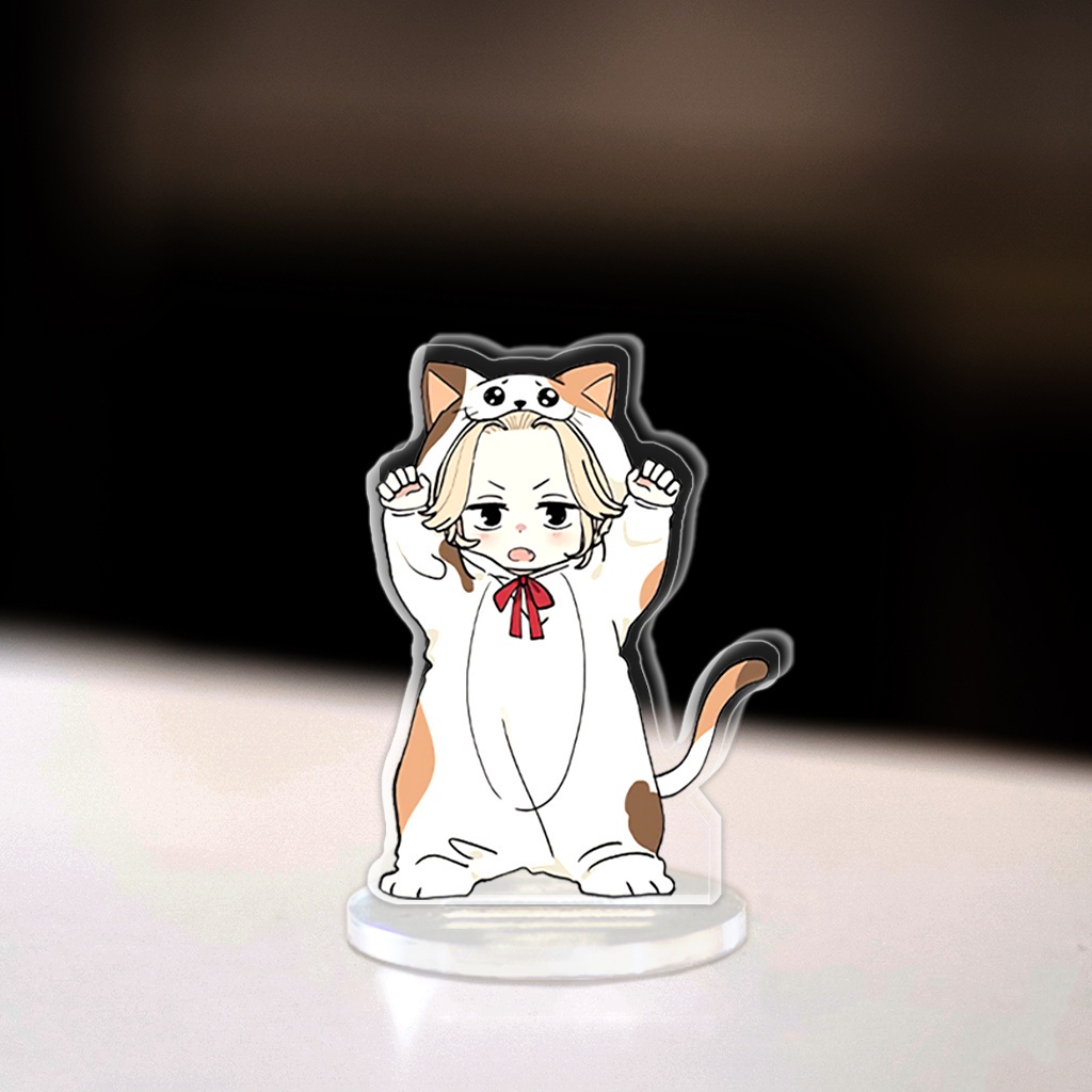 Mô hình Mini Tokyo Revengers Tokyo Manji Sano Takemichi Draken Hinata Standee Chibi trang trí góc học tập cao 3cm