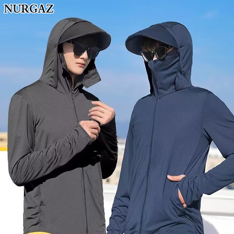 Áo khoác chống nắng NURGAZ chống tia uv thiết kế thoáng khí thời trang cho nam