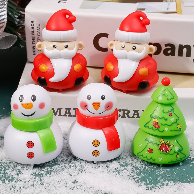 Dễ Thương Đồ Chơi Xe Kéo Hình Ông Già Noel / Người Tuyết Bằng Nhựa mini Trang Trí Giáng Sinh / Sinh Nhật / Tiệc Tùng