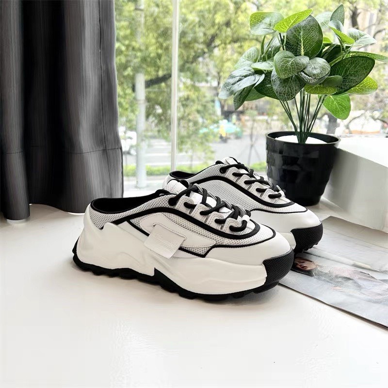 Giày sục thể thao pha kẻ tem vuông đế cao 5cm hàng QC fullbox TT45 ANN_Official