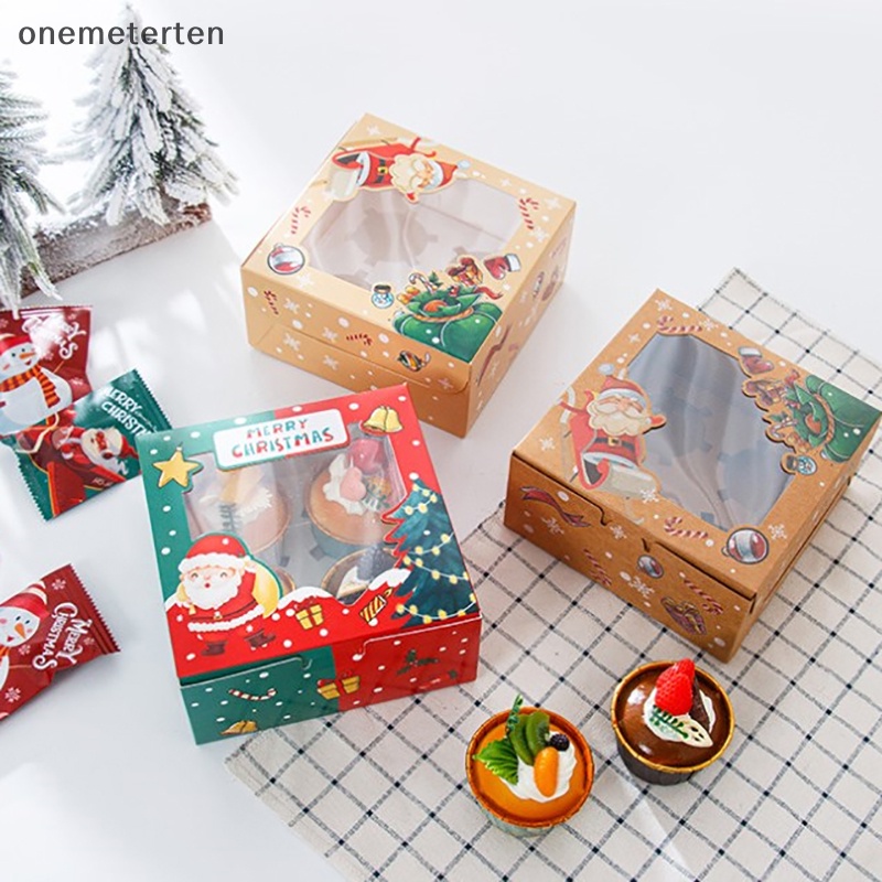Rten Hộp Đựng Bánh Quy Kẹo Sô Cô La Đóng Gói Quà Giáng Sinh Năm Mới