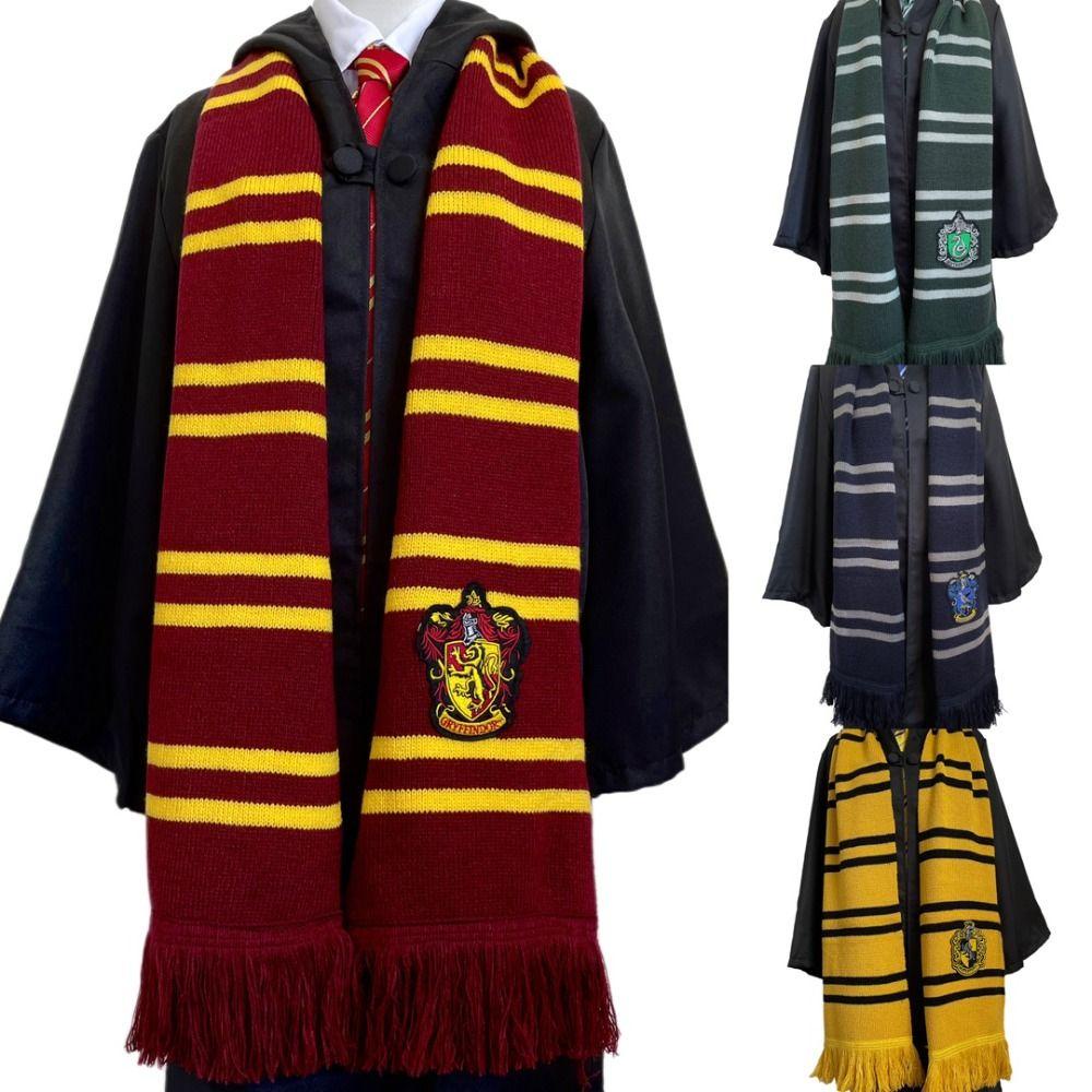 Shanhai Khăn Choàng Cổ harry Potter, Phong Cách Chuẩn Bị cashmere Mùa Đông Dày Dặn Thêu Tua Rua Với Huy Hiệu Dài Cho Nam