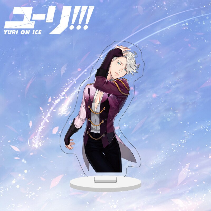 Mô hình Standee Yuri!!! On Ice Victor Nikiforov BL Anime để bàn tượng nhựa acrylic trong suốt Phụ kiện trang trí