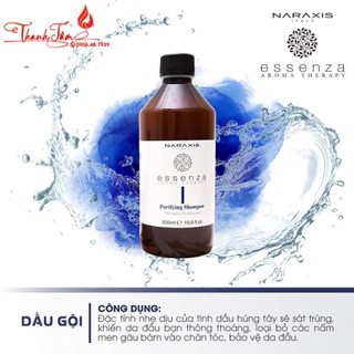 Dầu gội hạn chế gàu, loại bỏ kích ứng da dầu inebrya naraxis essenza aroma therapy purifying shampoo 500ml