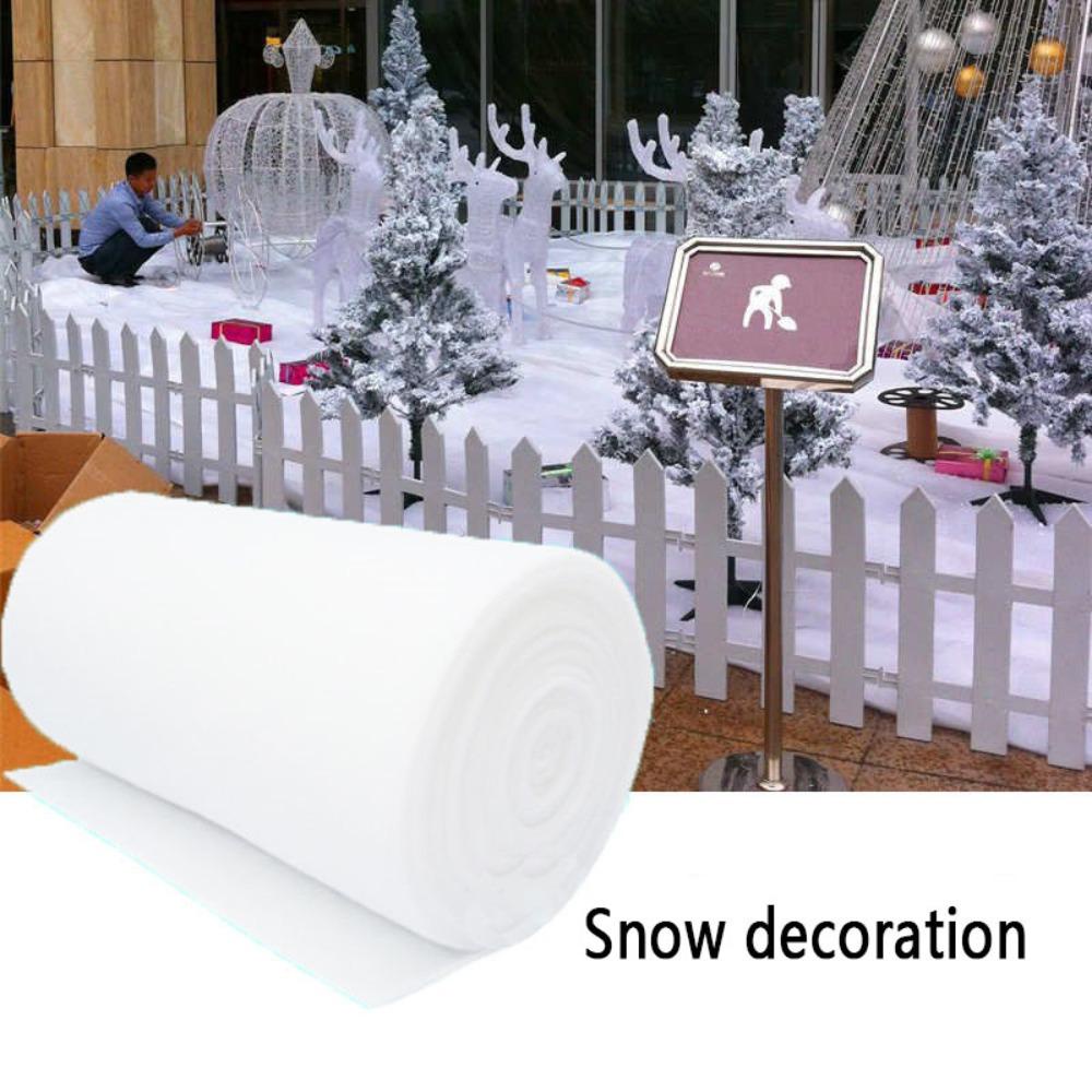 Muvako Thảm Bông Tuyết Nhân Tạo 80 * 240cm Trang Trí Giáng Sinh