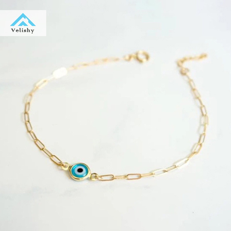 Vòng Tay Mắt Quỷ May Mắn Bằng Đồng Thau May Mắn Cho Nữ