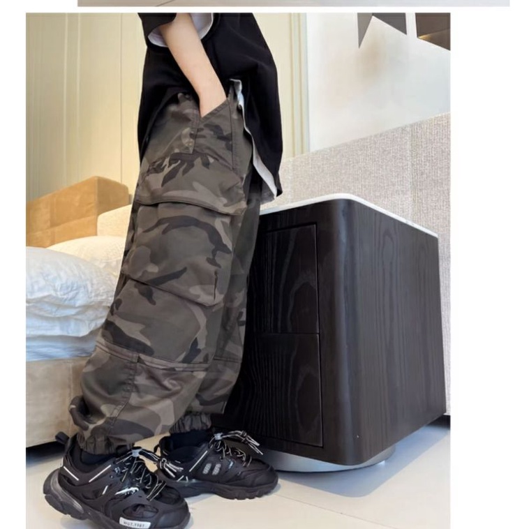 Quần Dài Họa Tiết Rằn Ri Thời Trang Mùa Thu 2023 Cho Bé Trai