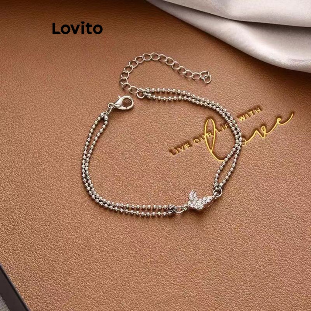 Lovito Vòng tay bướm thông thường cho nữ LNA28201