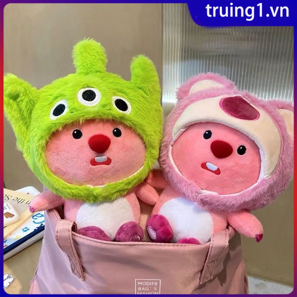 Hoạt Hình Pororo Loopy Sang Trọng Búp Bê Nhồi Bông Kawaii om Bạch Tuộc Mũ Tự Làm Có Thể Tháo Rời Máy Tính Để Bàn Trang Trí Đồ Chơi Sinh Nhật Quà Tặng Giáng Sinh Truing1