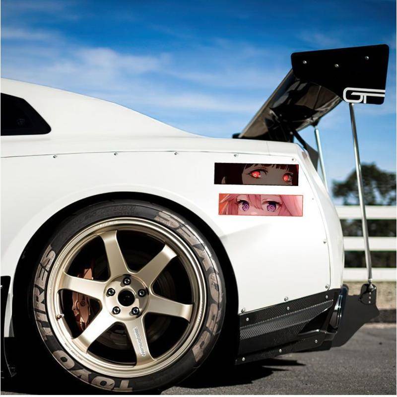 Miếng Dán Hình Cô Gái anime Chống Thấm Nước Trang Trí Thân Xe Hơi / Xe Máy