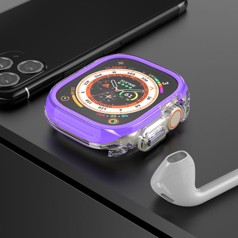 Cnagain Ốp Bảo Vệ Bằng Silicon Mềm Chống Rơi Cho apple watch ultra se series 9 / 8 / 7 / 6 / 5 / 4 49mm 45mm 41mm 44mm