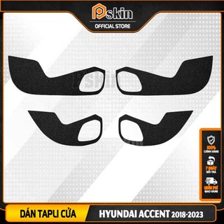 Bộ 4 tấm Dán chống xước Tapli cửa ô tô Hyundai-Accent-2018-2023 (Pskin)