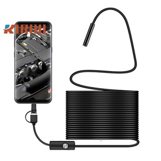 RIRIHI Camera Nội Soi 5.5mm 3 Trong 1 Với 6 Đèn led Chống Thấm Nước