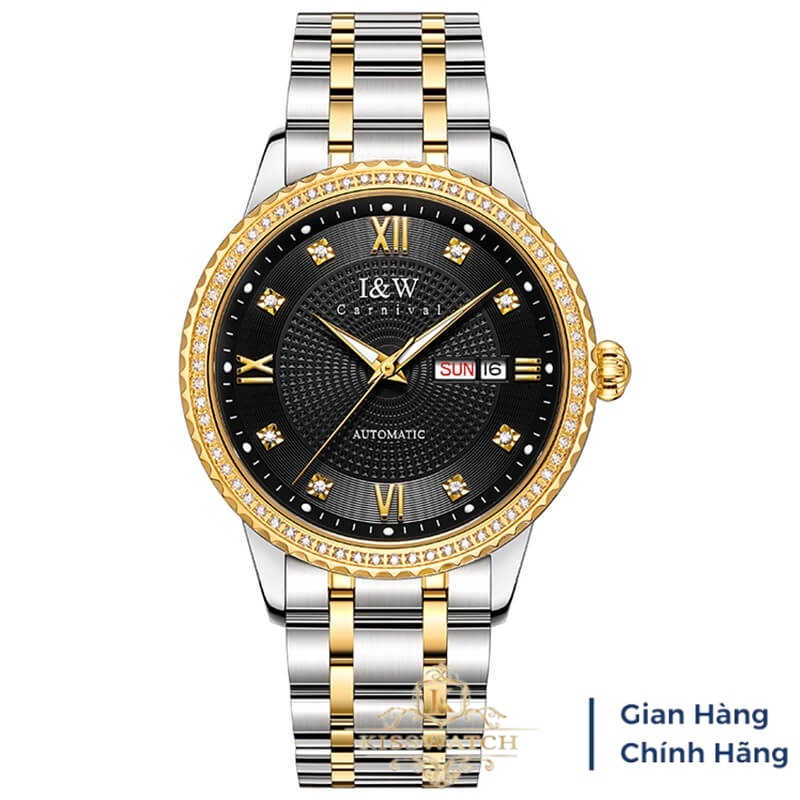 Đồng Hồ Cơ Nam I&W 615G5 Chính Hãng Dây Thép Automatic Carnival