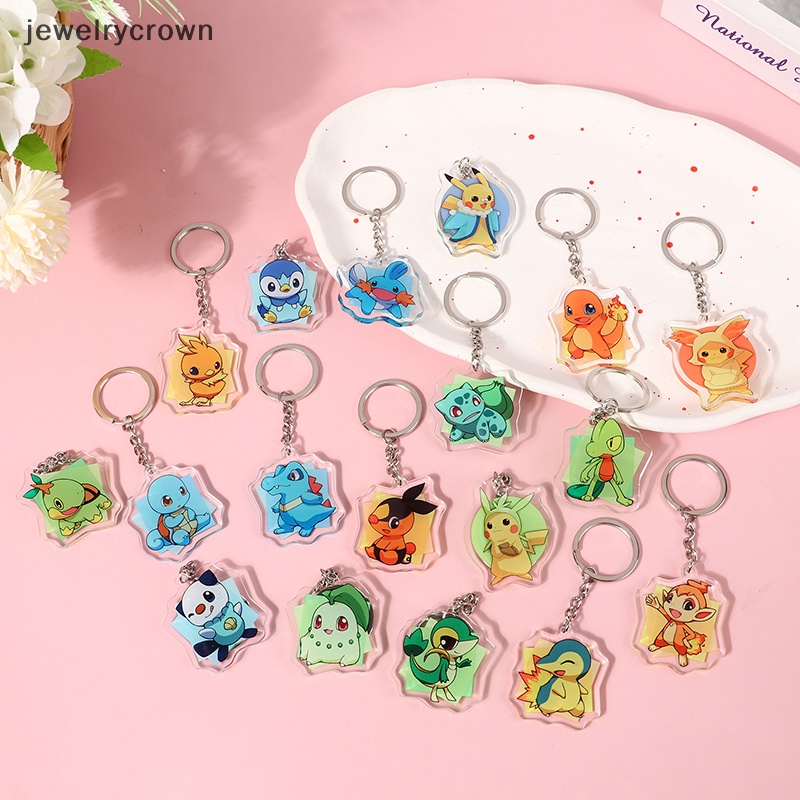 Móc Khóa Mô Hình Nhân Vật Hoạt Hình pokemon pikachu squirtle charmander Bằng acrylic Cho Trẻ Em