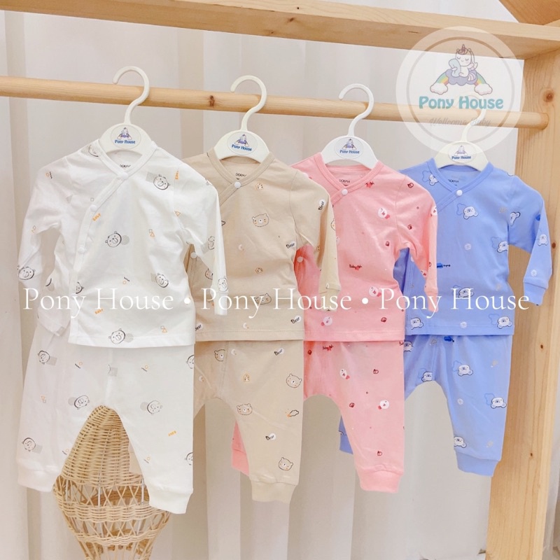 Bộ Quần Áo Sơ Sinh Dokma Cho Bé Vải Cotton Organic Size Newborn-6M