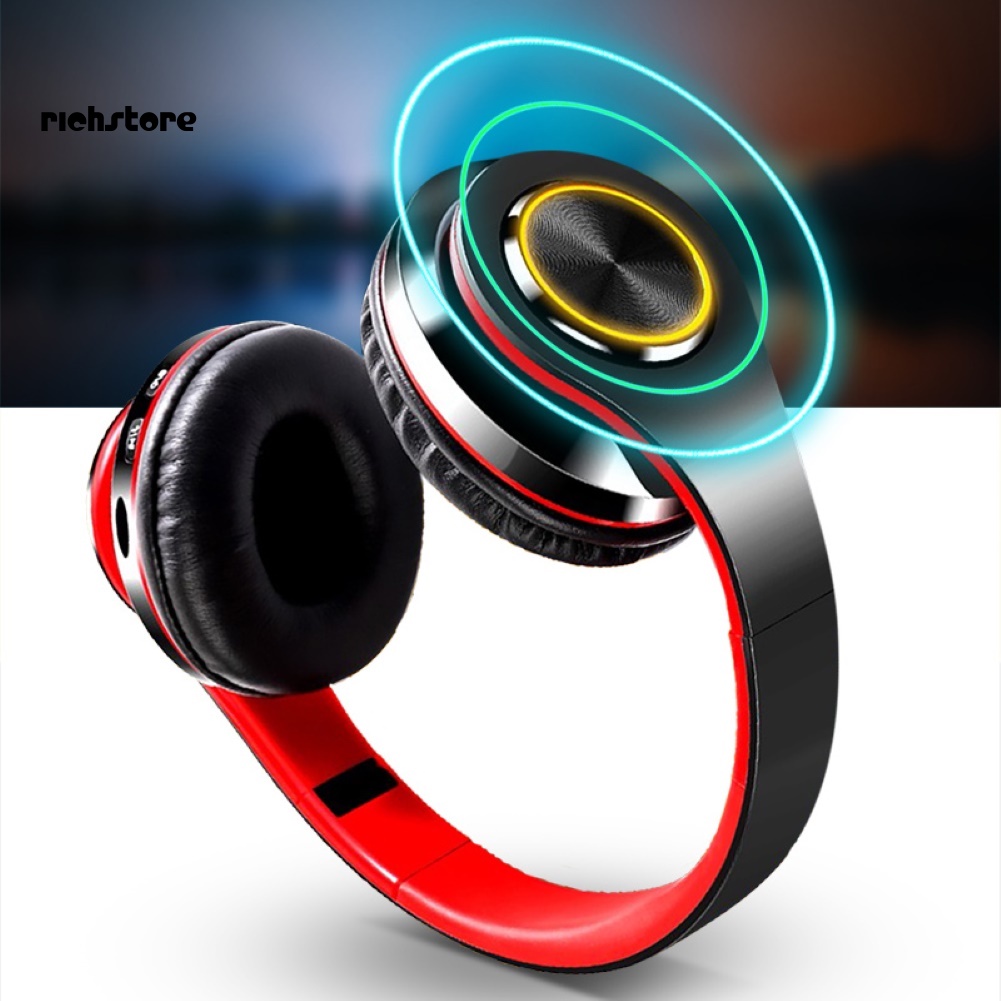 Tai Nghe Trùm Đầu bluetooth Không Dây Có Đèn led Và mic