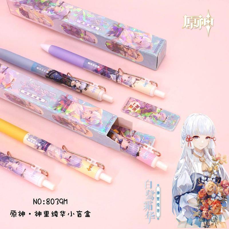Bút Mực gel 2023 game genshin Impreza zhongli xiao yae Miiden shogun nahida kamisato Ayakaderer Hoạt Hình Cho Học Sinh