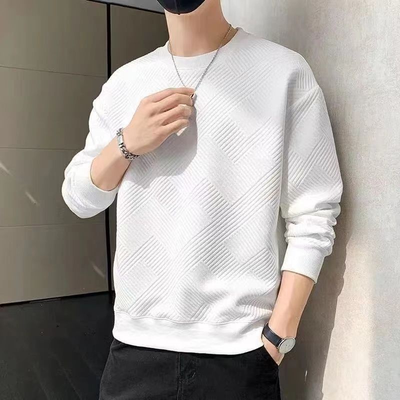 Áo Nỉ Nam Dài Tay Cổ Tròn Thời Trang Hàn