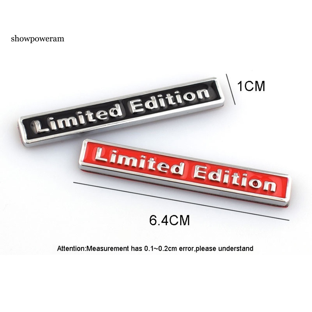 Tem Chữ limited edition Dán Trang Trí Thân Xe Hơi