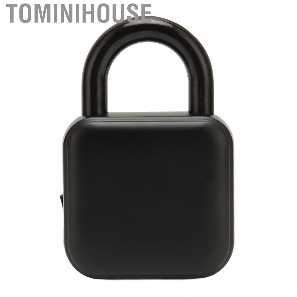 Tominihouse Fingerprint Padlock  Safety Electronic Lock For Suitcase Gym