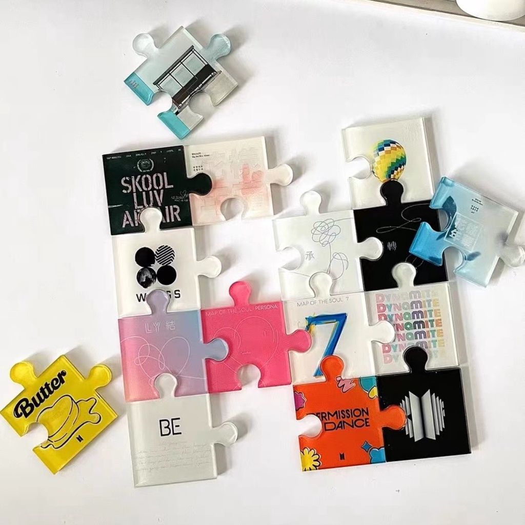 Khung Trưng Bày Tranh Ghép Hình bts 15 * 15cm