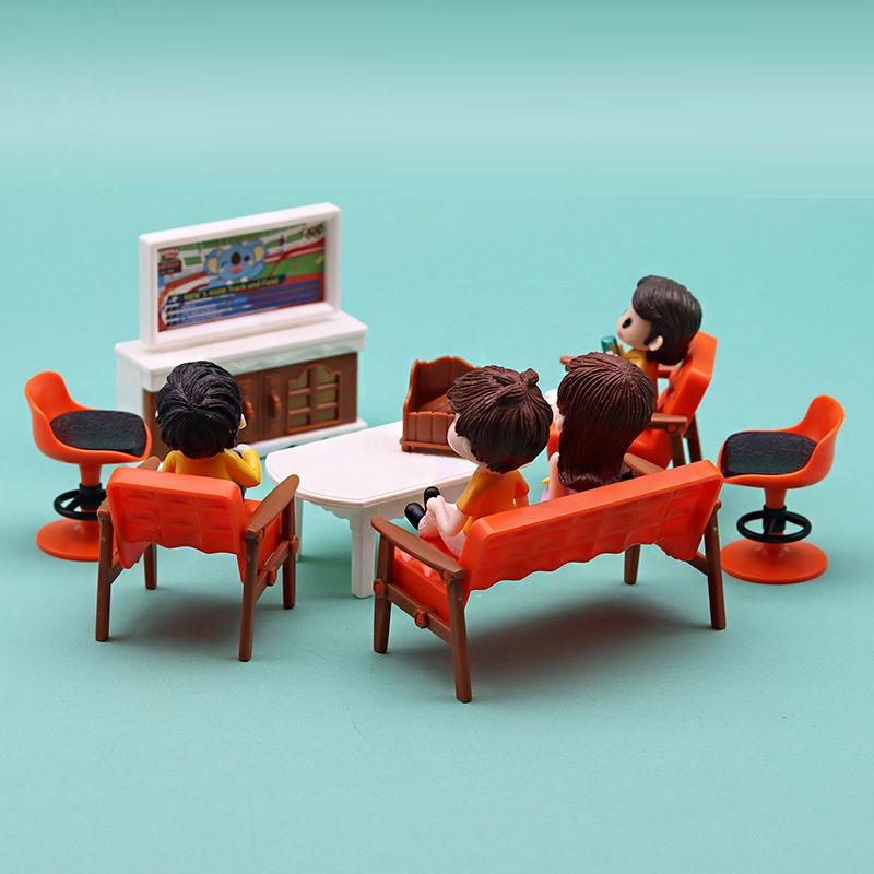 Mô Hình Ghế sofa Đồ Chơi Mini Trang Trí Phòng Khách Cho Bé