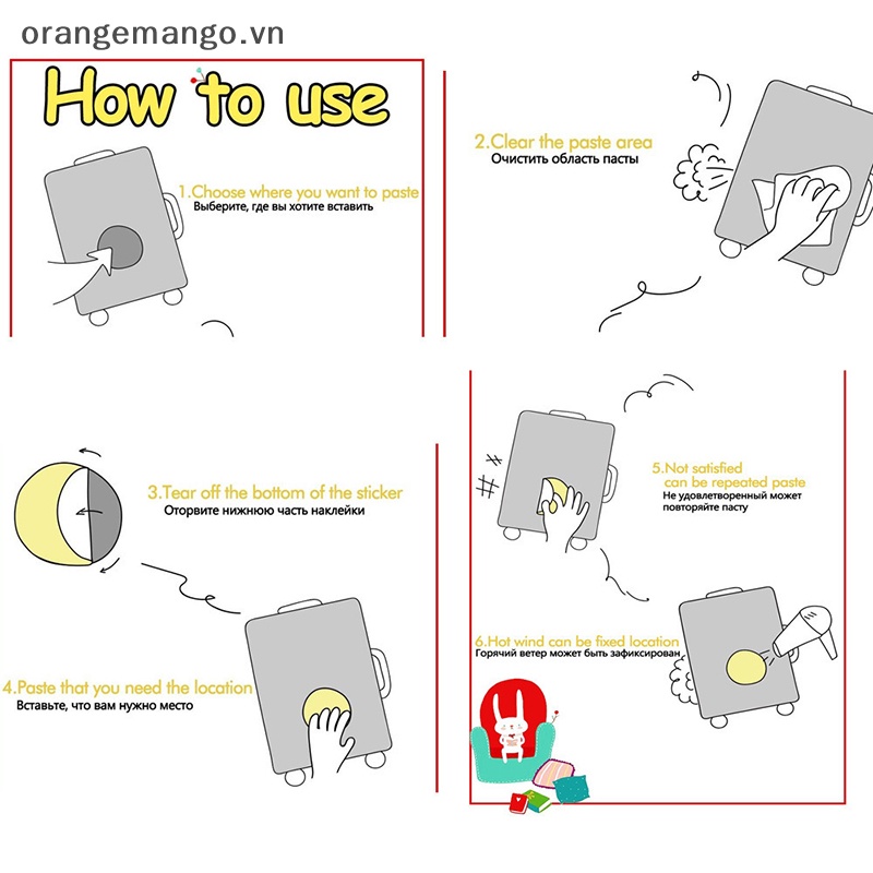 Orangemango Set 50 Nhãn Dán Hoạt Hình Phù Thủy Ma Thuật Cá Tính Trang Trí Ván Trượt / laptop / Va Li diy vn