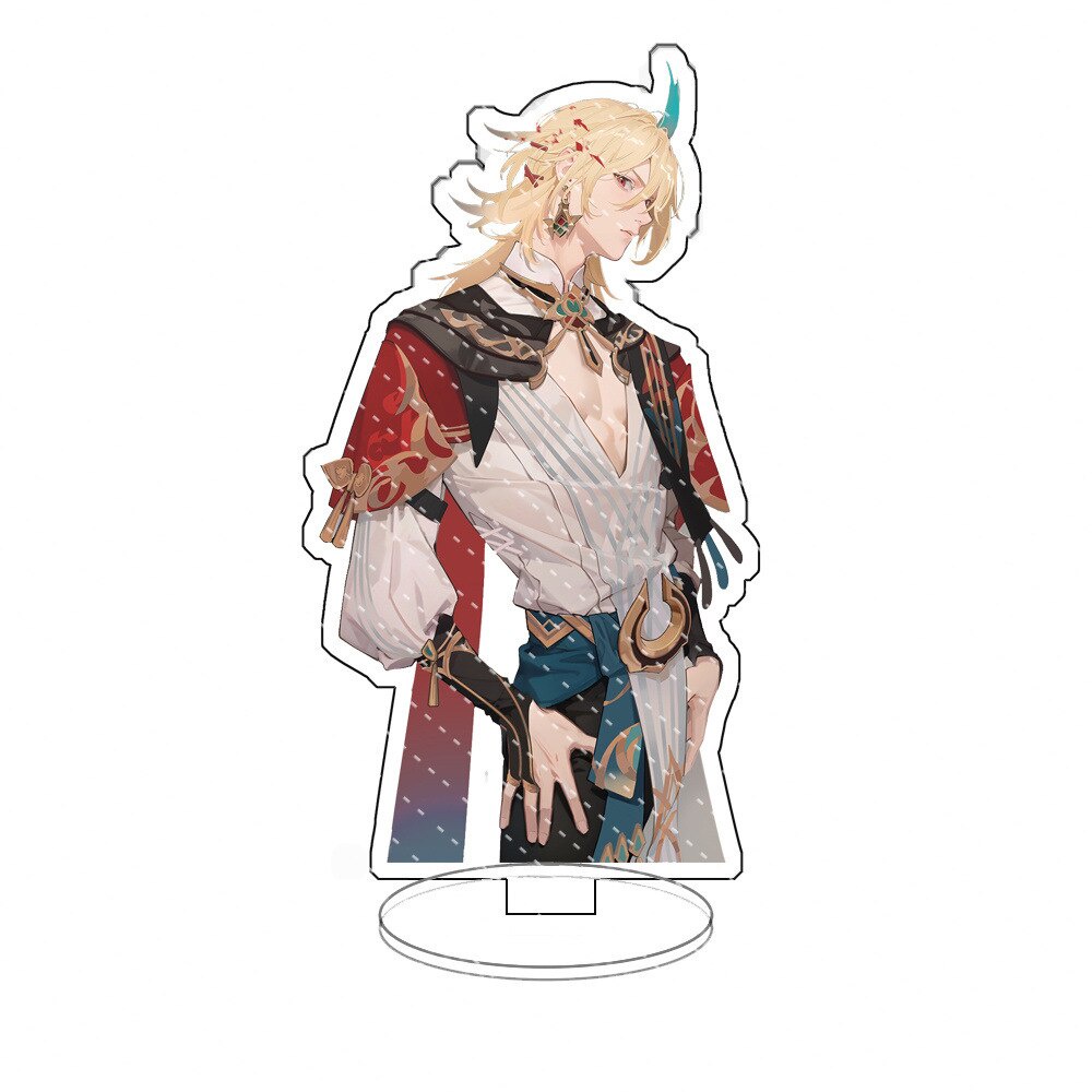 Mô hình Standee Anime Game Geshin Impact Figures Zhongli Xiao Wanderer Alhaitham tượng acrylic chibi mô hình trưng bày 1