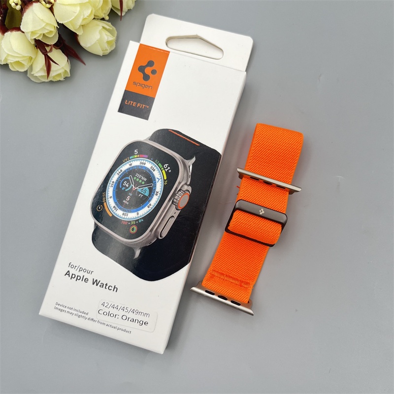 Spigen Dây Đeo nylon Dẻo Thay Thế Cho Đồng Hồ Thông Minh apple watch series ultra 8 / se2 / 7 / se / 6 / 5 / 4 / 3 / 2 / 1 49mm 45mm 44mm 42mm